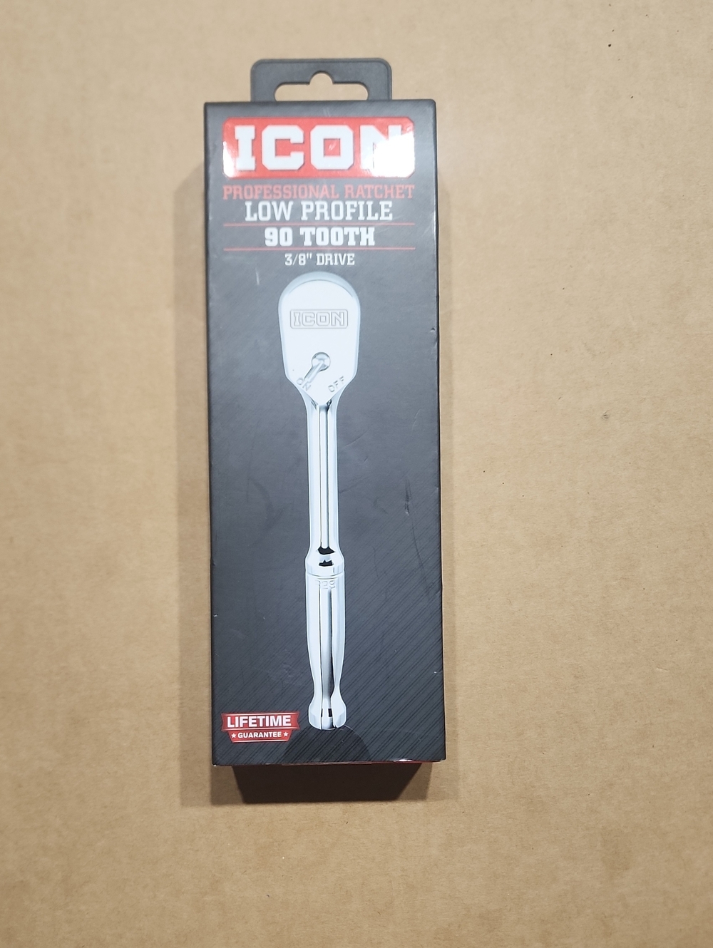 ICON Professional Low Profile 90 Tooth 3/8" Drive Ratchet